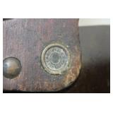 Two Antique Handsaws with Carved Wooden Handles - Rusted Blades