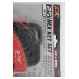 Performance Tool 25-Piece Hex Key Set - SAE & Metric (Long & Regular)