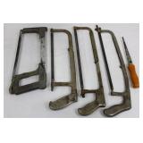 Lenox Hackmaster Hacksaw Frames - Assorted Vintage Metal Frame Saws