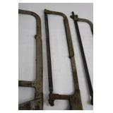 Lenox Hackmaster Hacksaw Frames - Assorted Vintage Metal Frame Saws