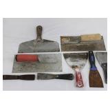 Marshalltown Notched Tile Trowel & Red Devil Plastering Tools