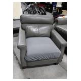 Leather Sofa Set With 2 Matching Armchairs - 3 Seat Sofa