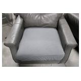 Leather Sofa Set With 2 Matching Armchairs - 3 Seat Sofa