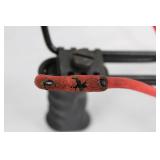 Marksman Slingshot with Powerline Bands - Yellow Latex Tubes, Black Frame