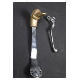 Brass Duck Head Lever Knob with Mounting Bracket - Vintage Hardware