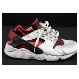 Nike Air Huarache Run Sneakers - White / Burgundy - US 10