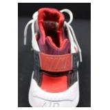 Nike Air Huarache Run Sneakers - White / Burgundy - US 10