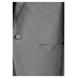 Calvin Klein 42R Blazer - Satin Lapel & Micro-Check Pattern