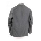 Calvin Klein 42R Blazer - Satin Lapel & Micro-Check Pattern