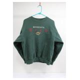 Minnesota Wild Logo Athletic Sweatshirt - Crewneck with Team Emblem Patch