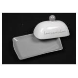 Market Finds Home Sweet Home Covered Butter Dish with Lid