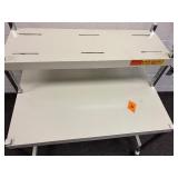 ROLLING STEEL CART WORKSTATION WITH 110V POWER