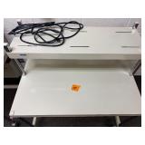 ROLLING STEEL CART WORKSTATION WITH 110V POWER