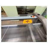 LARGE COLD SALAD SERVING TABLE WITH TRAY SLIDES AND STORAGE
