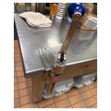 STAINLESS STEEL FOOD PREP STATION WITH SINK