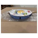 Good Cook 12" Ceramic Skillet (Blue/White)