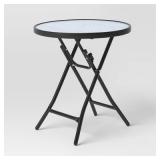Room Essentials Glass Folding Side Table