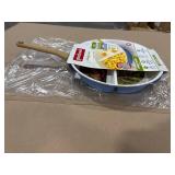Good Cook 12" Ceramic Skillet (Blue/White)