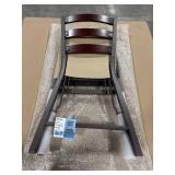 Peakform Wood Ladder Back Folding Chair Brown
