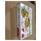 Good Cook Ceramic Pan with Lid 12" Blue/White