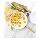 Good Cook 12" Ceramic Skillet (Blue/White)