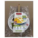 Good Cook 12" Ceramic Skillet (Blue/White)
