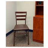 Peakform Wood Ladder Back Folding Chair Brown