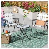 Room Essentials Glass Folding Side Table