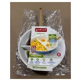 Good Cook 12" Ceramic Skillet (Blue/White)