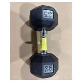 Hex Dumbbell 35lbs Black - All in Motion