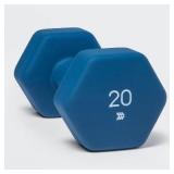 Neoprene Dumbbell 20lbs Blue - All In Motion
