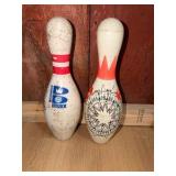 Vintage Bowling Pins – Brunswick Big Max & Decorative Geometric Pin