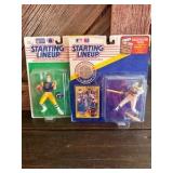 1991 Kenner Starting Lineup Ken Griffey Jr. Seattle Mariners &Jim Everett from the Los Angeles Rams