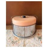 Retro Pink Aluminum Cake Keeper / Pie Carrier – Mid Century Kitchenware