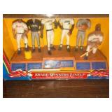 Kenner Starting Lineup 1990 Award Winners Limited Edition 6-figure set featuring MLB players including Barry Bonds and Rickey Henderson