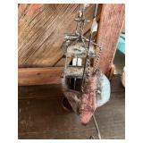 Vintage Handmade Welded Metal Sailboat Sculpture / Folk Art Decor.