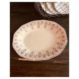 Assorted Decorative Plates & Metal Basket Lot