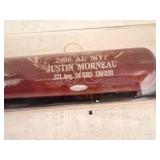 Baseball Bat  signed by Justin Morneau - 2006 AL MVP title and stats