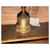 vintage 1960 Farmers Union brass trophy cup manufactured by Dodge Inc