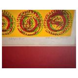 Framed Signed Limited Edition Abstract Print “Around Series” – Edition of 20 – Dated 1978