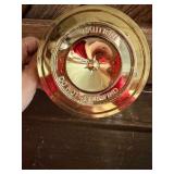 Vintage Mirrored Wind-Up Music Box w/ 24K Gold Sticker