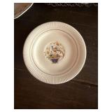 Assorted Decorative Plates & Metal Basket Lot