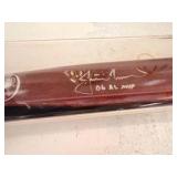Baseball Bat  signed by Justin Morneau - 2006 AL MVP title and stats