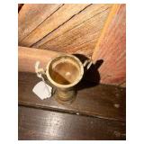 vintage 1960 Farmers Union brass trophy cup manufactured by Dodge Inc