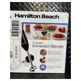 Hamilton Beach 2-Speed Immersion Blender - Open Box, 260 Watts, Includes 8-Inch Wand & Whisk