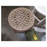 2 folding Chairs, table, sleeping bag and Picnic table cover