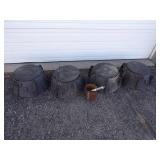 4 Mud Wheels for 4 wheeler with mounting tool