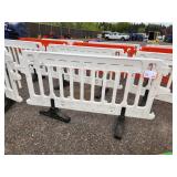 ULINE - Crowd Control Barrier - 79 x 40", White X 4 PIECES