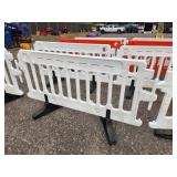 ULINE - Crowd Control Barrier - 79 x 40", White X 4 PIECES