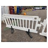 ULINE - Crowd Control Barrier - 79 x 40", White X 4 PIECES
